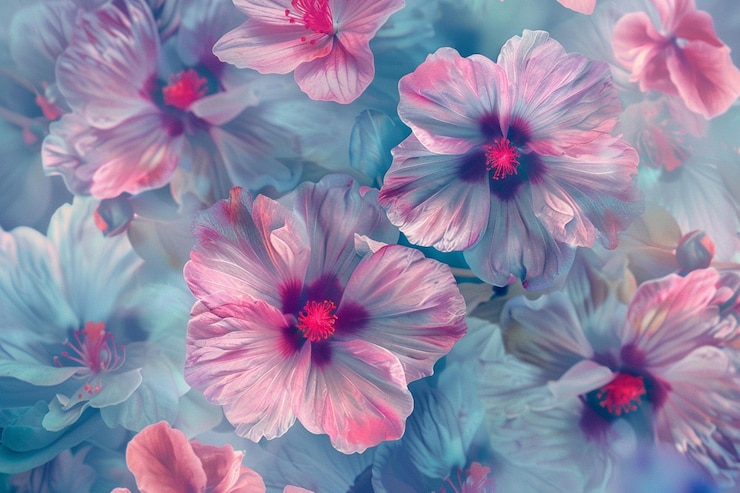 Photo un gros plan des fleurs à l'arrière-plan