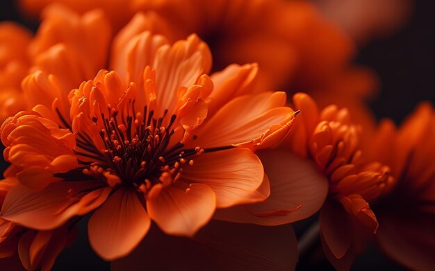 Un gros plan d'une fleurs de sakura colorées