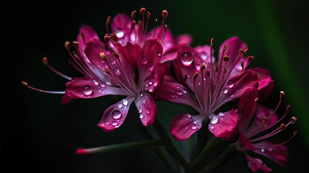 Un gros plan de fleurs