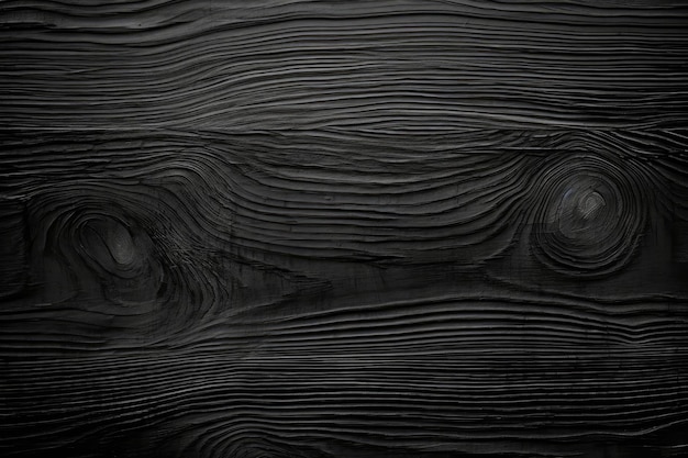 Un gros plan d'un fond de texture de bois noir