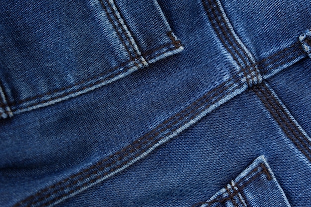 Gros plan sur fond de texture de tissu jeans