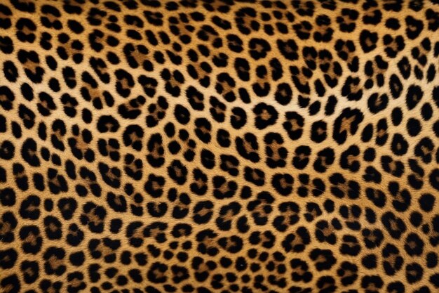 Un gros plan de la fourrure tachetée des léopards