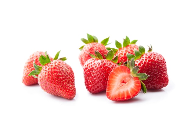 Gros plan de fraise sucrée