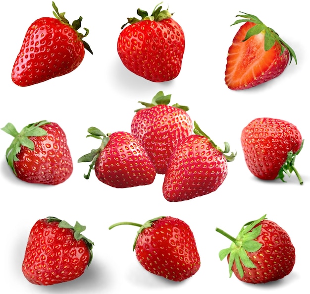Gros plan, de, fraises fraîches