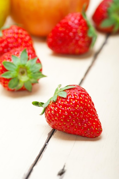 Un gros plan des fraises