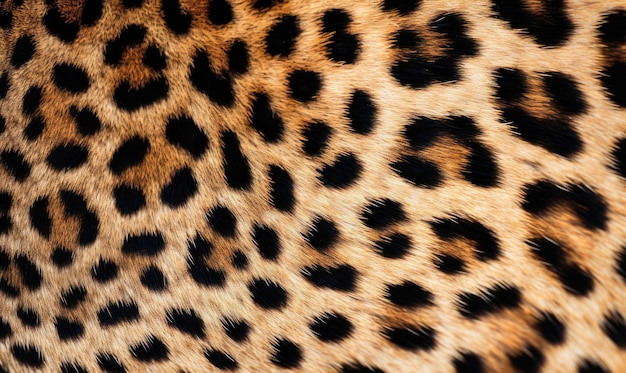 Un gros plan frappant d'un motif de guépard