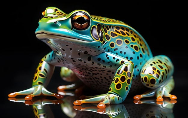 Gros plan grenouille illustration photo