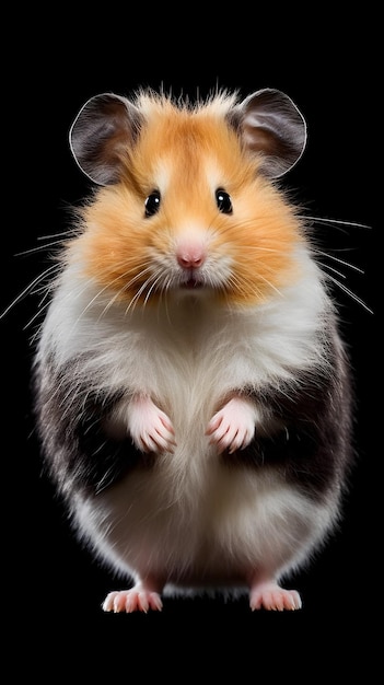 Un gros plan d'un hamster