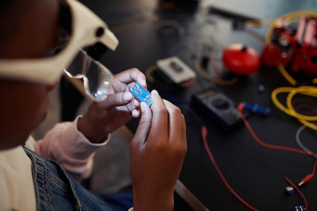 Gros plan d'ingénierie pour enfants