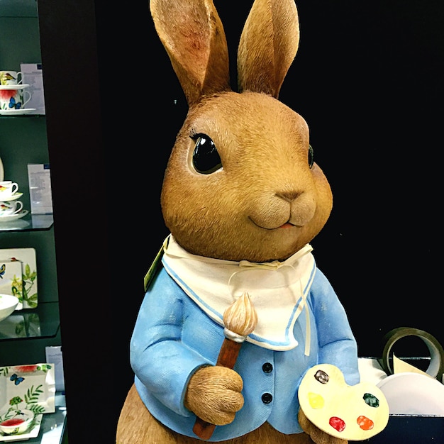 Gros plan d'un jouet en peluche