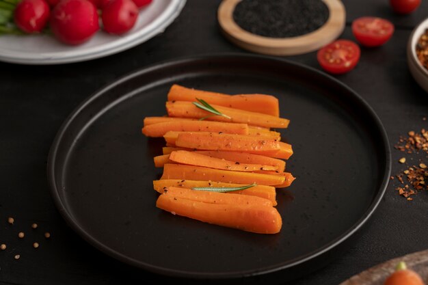 Photo gros plan sur les légumes dans la cuisine