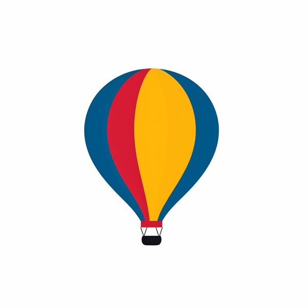 un gros plan d'une montgolfière avec une IA générative rouge