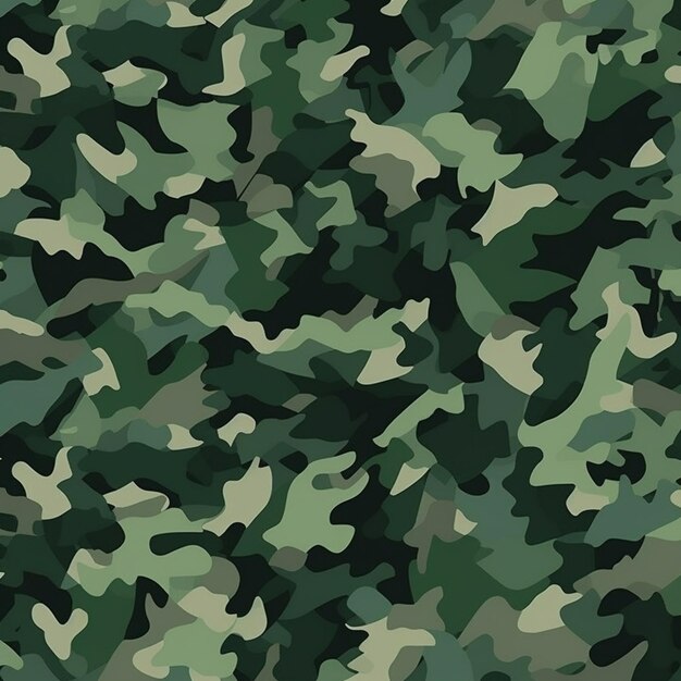 Photo un gros plan d'un motif de camouflage avec un fond vert