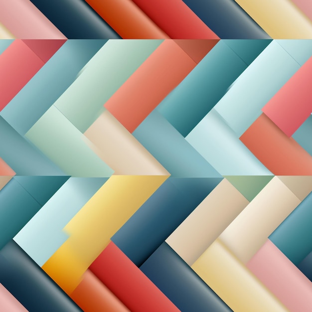 un gros plan d'un motif coloré de lignes et de couleurs ai générative