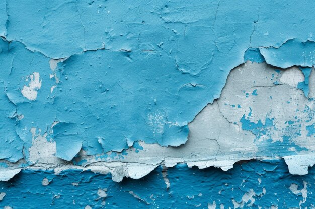 Photo un gros plan d'un mur bleu avec un tas de petits morceaux de papier sur la moitié inférieure du mur