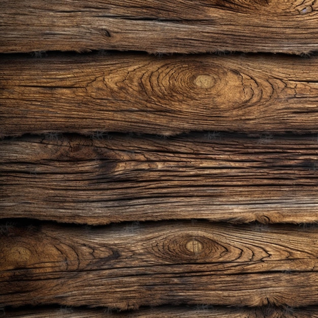 Un gros plan d'un mur en bois avec une ai générative de surface en bois