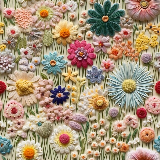 un gros plan d'un mur avec un bouquet de fleurs dessus