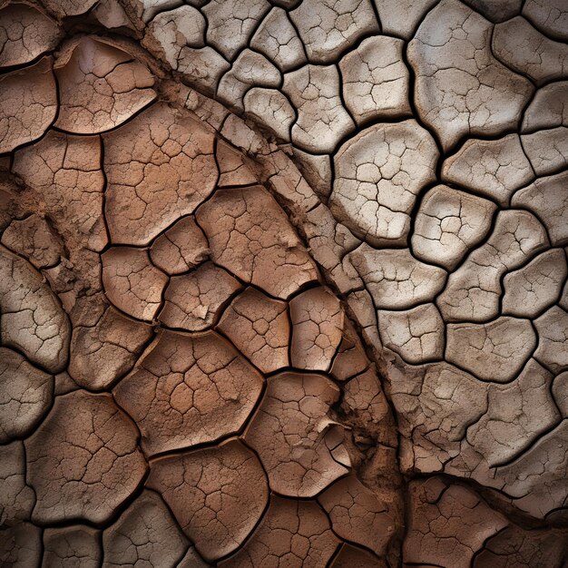 Photo un gros plan d'un mur fissuré et fissuré avec une roche brune et blanche