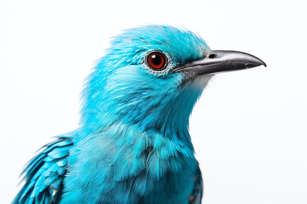 Photo un gros plan d'un oiseau bleu