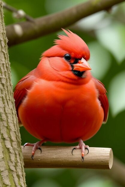 Un gros plan de l'oiseau cardinal