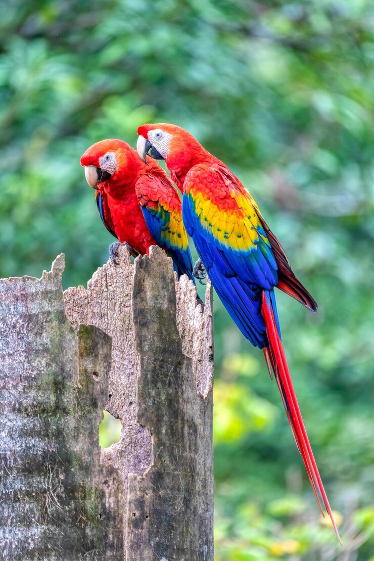 Photo un gros plan d'un oiseau perché sur du bois