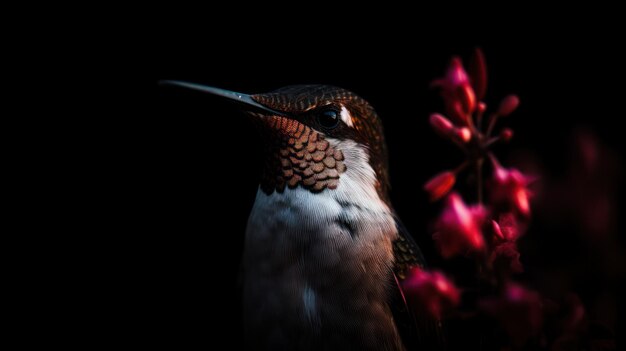 Un gros plan d'un oiseau