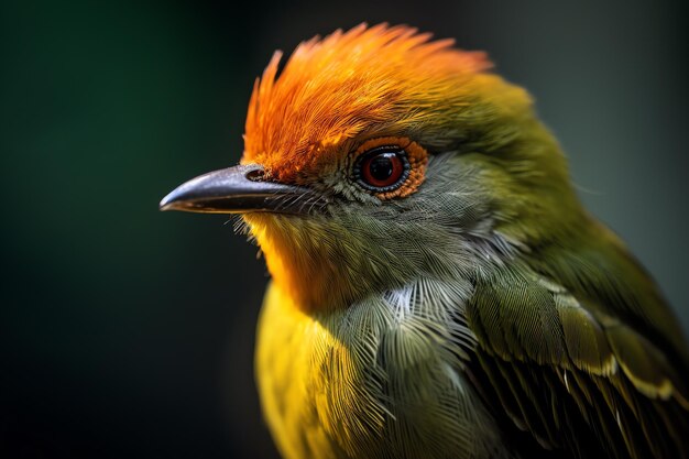 Un gros plan d'un oiseau