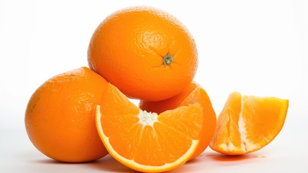 Un gros plan d'une orange avec le mot orange dessus