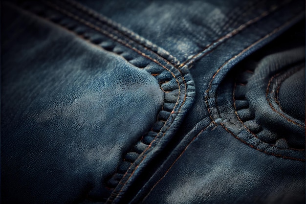 Un gros plan d'une paire de jeans IA générative