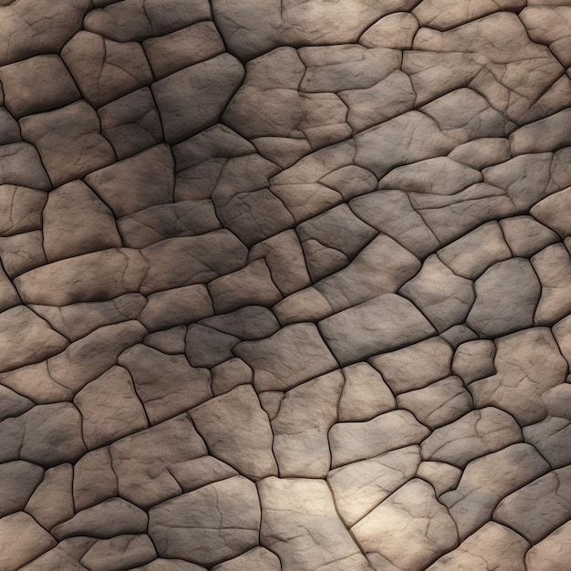 Un gros plan d'une peau d'éléphant avec un motif de petites roches ai génératif