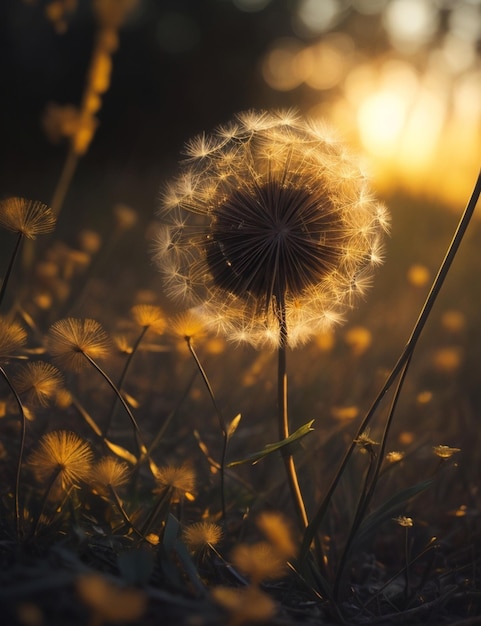 Gros plan photo de fleurs sauvages dans les bois