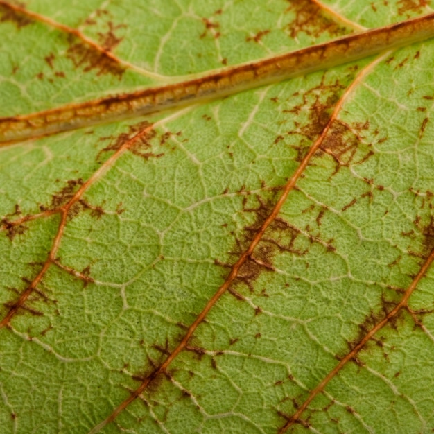 Gros plan, Phyllium, bioculatum, feuille, insecte, ou, marche, congé, Phylliidae