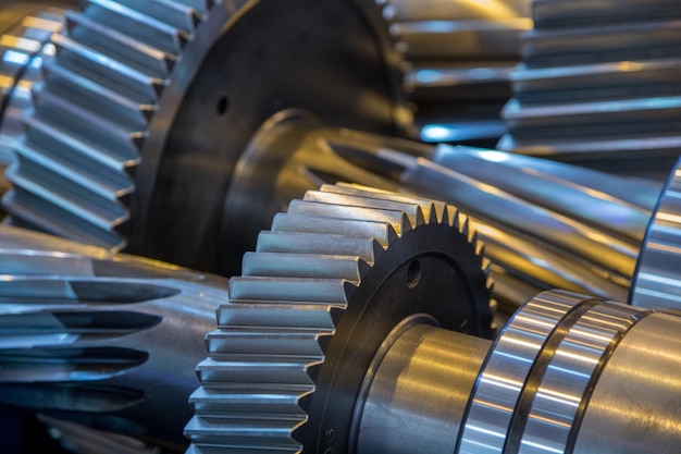 Gros plan d'une pièce de machine en usine