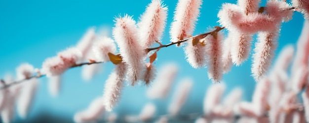 un gros plan d'une plante avec beaucoup de fleurs