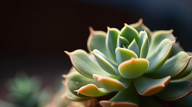 Un gros plan d'une plante avec une feuille rouge et verte