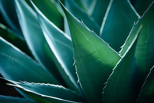 un gros plan d'une plante avec une feuille verte