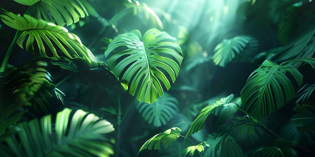 Un gros plan d'une plante verte luxuriante avec beaucoup de feuilles