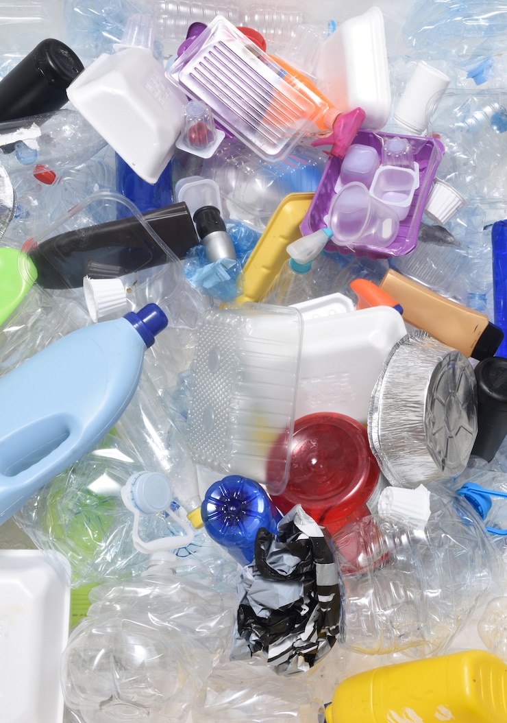 Photo gros plan d&#39;un plastique de recyclage