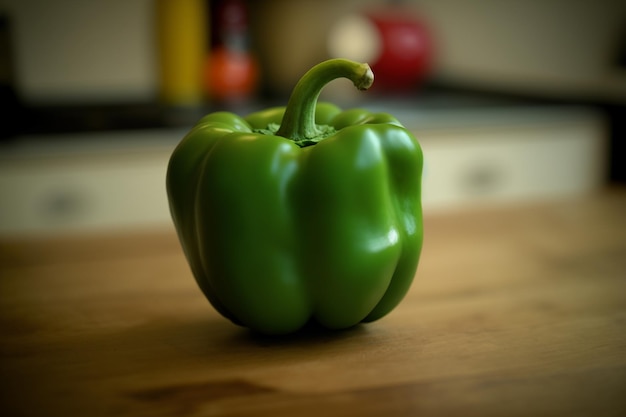 Un gros plan de poivrons frais exsudant la saveur vibrante des légumes Généré par AI