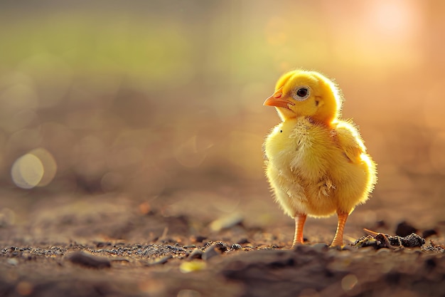 Un gros plan d'une poule