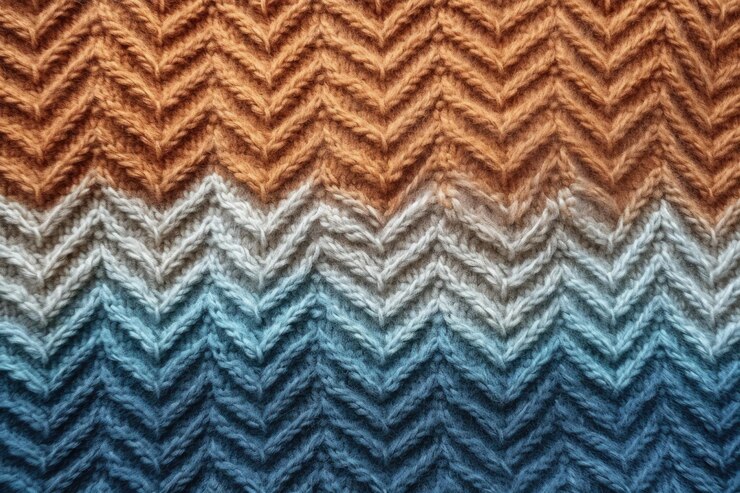 Photo gros plan d'un pull chaud à motifs en laine tricotée ou en cachemire sur un fond