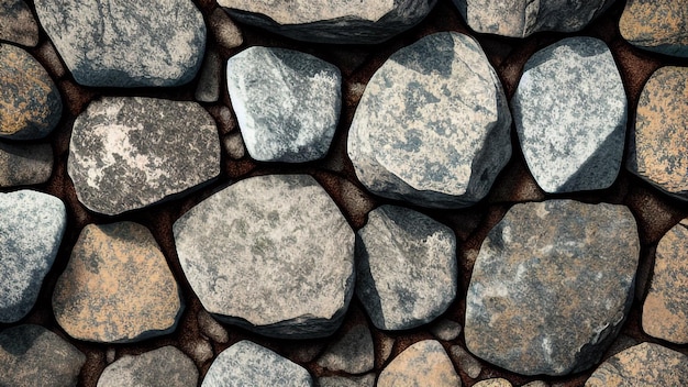 Un gros plan de rochers
