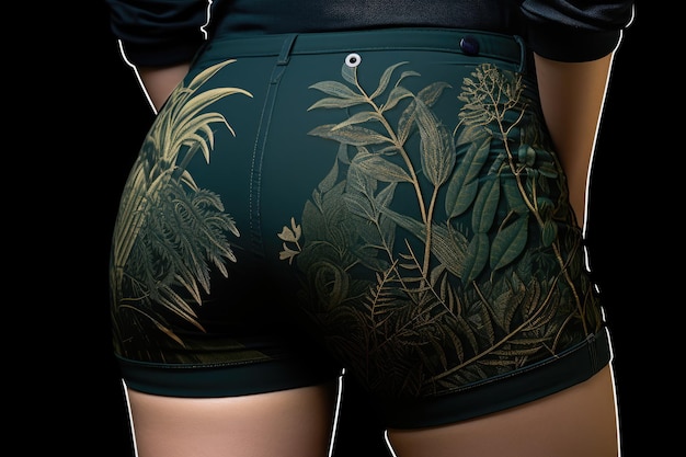 un gros plan des shorts d'une femme