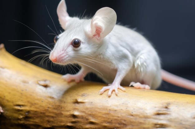 Gros plan d'une souris avec un membre enflé