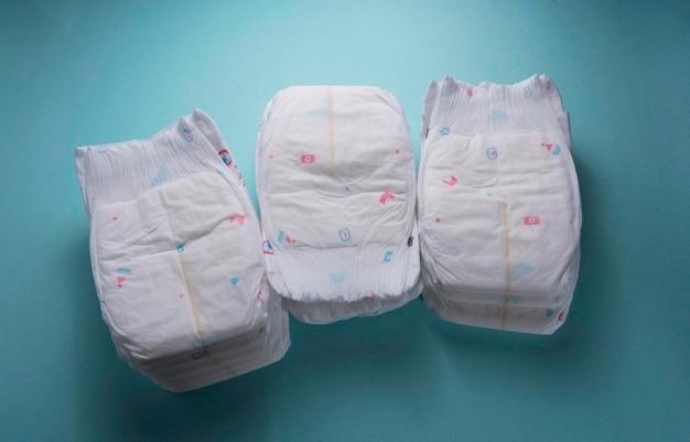 Gros plan sur des sous-vêtements pour bébés couches pour bébés
