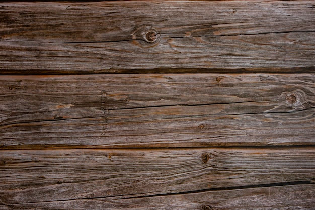 Gros plan de la surface en bois brun