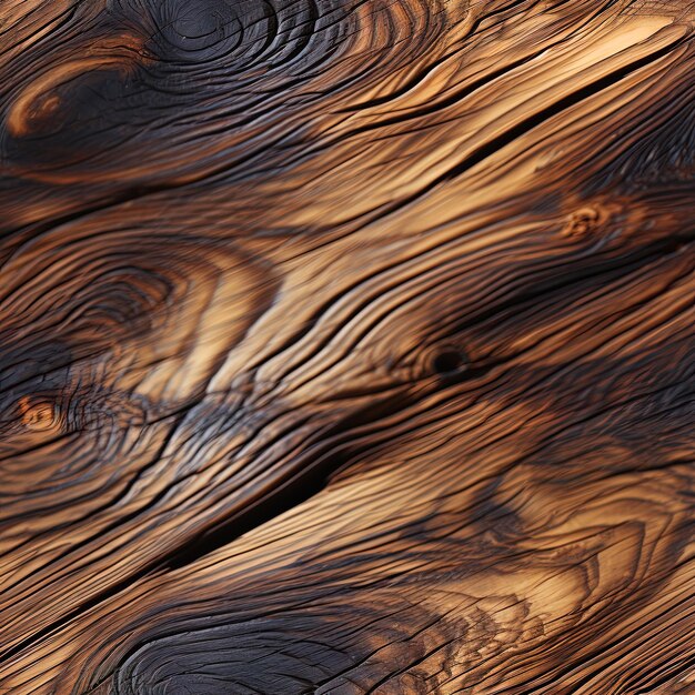 un gros plan d'une surface en bois avec un motif brun et brun