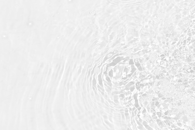 Un gros plan d'une surface d'eau avec un fond blanc