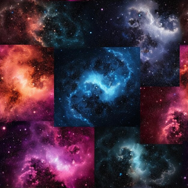 Photo un gros plan d'un tas d'étoiles de couleurs différentes ai générative