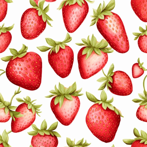 Un gros plan d'un tas de fraises sur une surface blanche ai générative